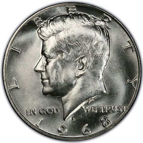 Mintproducts Half Dollars 1968 D 40 Silver Kennedy Half Dollar
