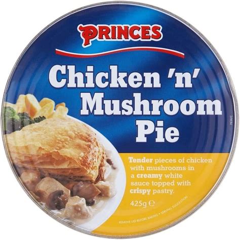 Princes Chicken And Mushroom Pie 425g Pack Of 2 Amazonca Grocery