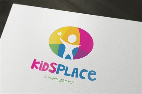 Kids Kindergarten Logo By Super Pig Shop On Creative Market