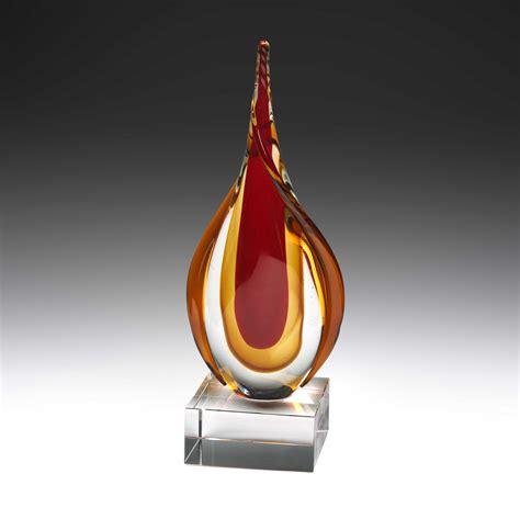 B Ag303 Artistic Glass Awards Castle Trophies