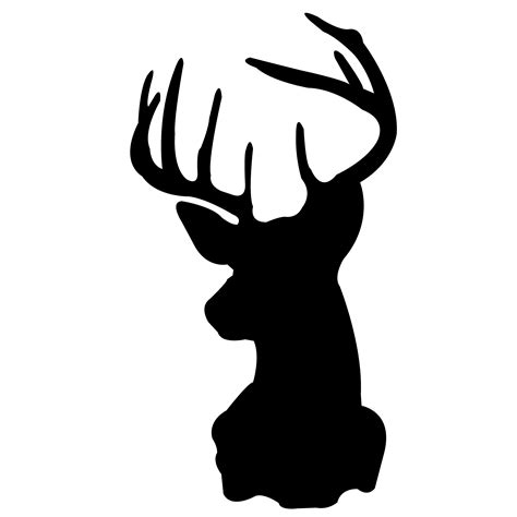 Deer Antler Stencil Clipart Best