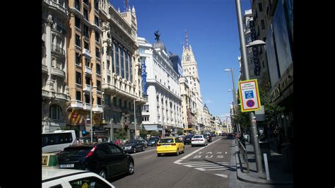Downtown Streets In Madrid Spain Youtube