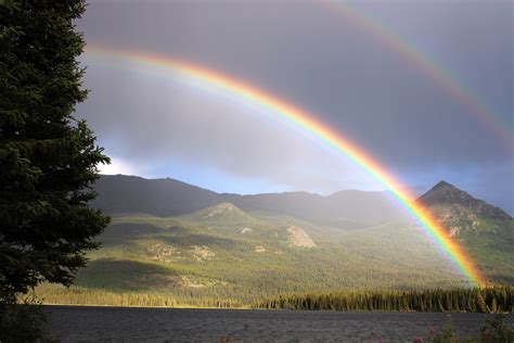 Double Rainbow Sky Landscape Free Stock Photo Public Domain Pictures
