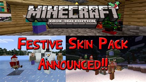 Minecraft Xbox 360 New Festive Skin Pack Announced Possible