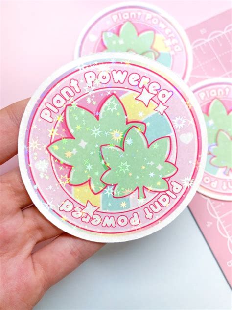 Kawaii Stoner Cute Weed 420 Rainbow Pot Leaf Sticker Car Waterproof