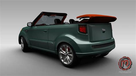 Kia Soul Convertible Rendering Gallery Top Speed