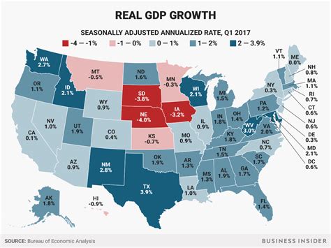 Heres How Each States Economy Did In The First 3 Months Of This Year
