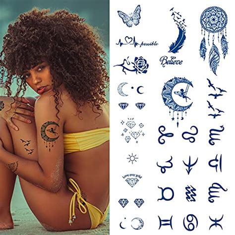 Buy Aresvns Semi Permanent Tattoos Women And Girls Waterproof Temporary Tattoo That Look Real
