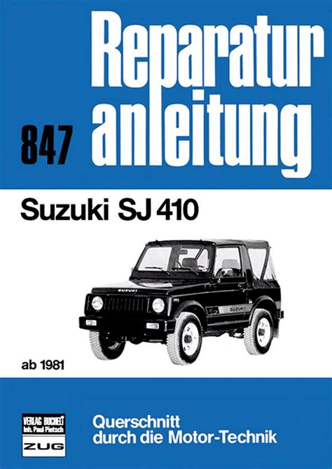 Shop Reparaturanleitung Suzuki Sj 410 Ab 1981 Wieland Verlag