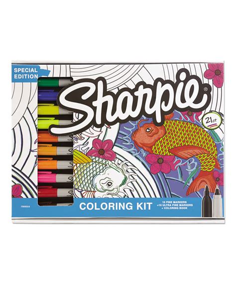 Adult Coloring Kit Aquatic Theme Coloring Book With 20 Markers