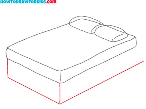 How To Draw An Easy Bed Easy Drawing Tutorial For Kids