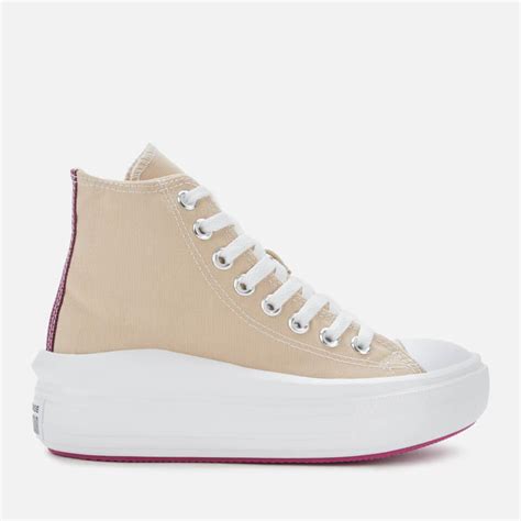 Converse Chuck Taylor All Star Move Hi Top Trainers In Natural Lyst
