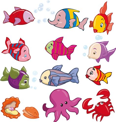 Each fish comes as a separate stickers so you can arrange them on the wall the way you like it. Wallstickers folies : Fish Set Wall Stickers