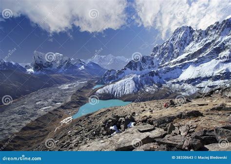 Beautiful View From Gokyo Ri Everest Region Nepal Stock Image Image