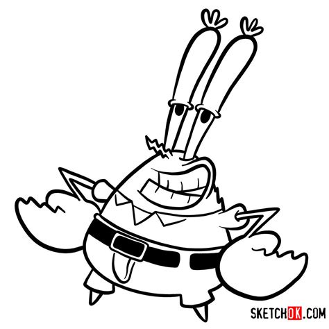 How To Draw Mr Krabs The Krusty Krabs Main Man