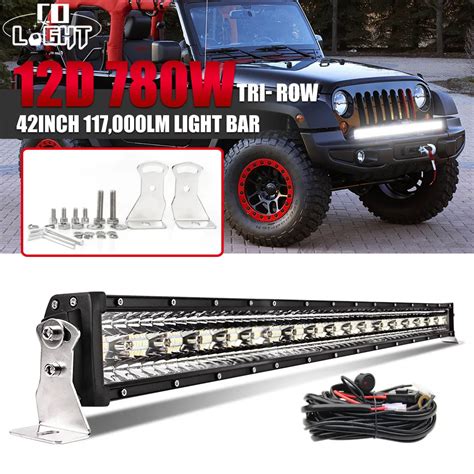 Co Light 3 Rows 42inch Led Bar 780w Led Light Bar Combo For Car Tractor