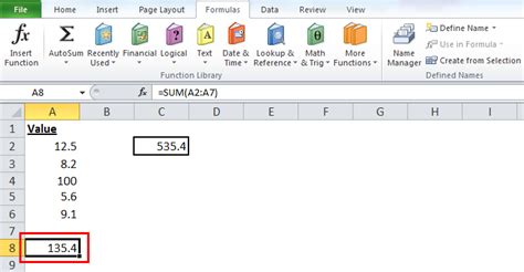 Sum Function In Excel Formulaexamples How To Use Sum