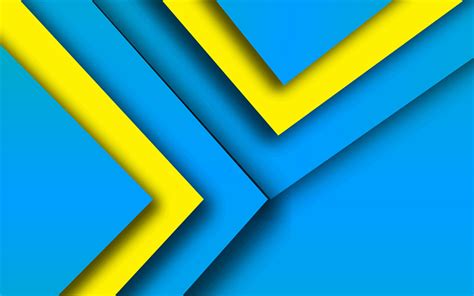 Download Wallpapers 4k Material Design Colorful Lines Blue And