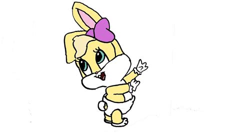 How To Draw Baby Lola Bunny Looney Tunes Youtube