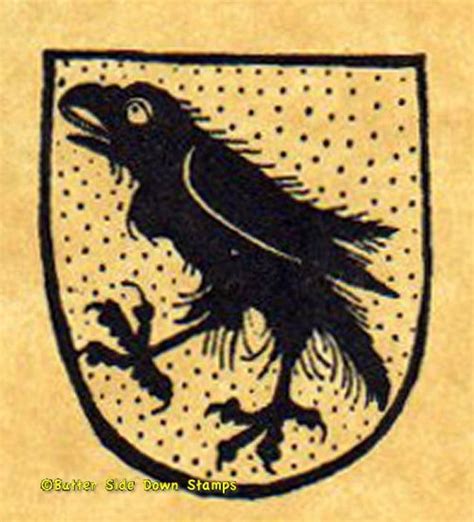 Raven Coat Of Arms Rubber Stamp In 2020 Coat Of Arms Raven Arms