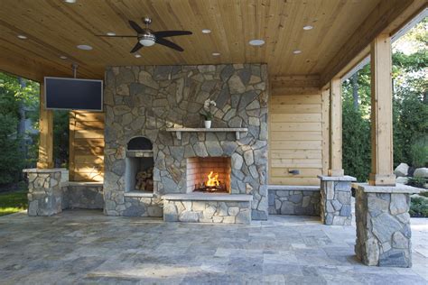 Outdoor Fireplace Designs Moscarino Landscape Design