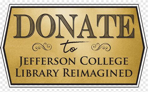 Jefferson College Donation T Edu Donate Button Label Text Png