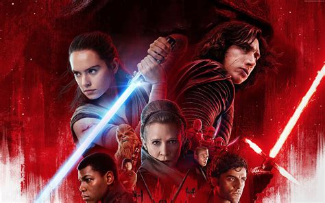 8k Star Wars The Last Jedi Adam Driver Poster Daisy Ridley Carrie