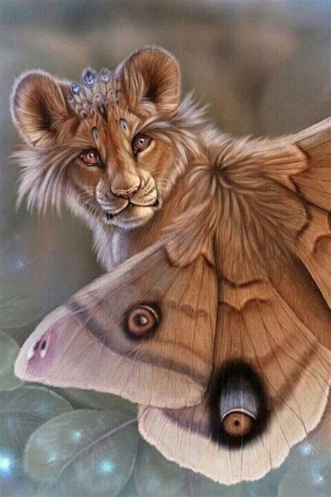 Lady Winged Lion Magical Creatures Beautiful Creatures Fantasy Animal