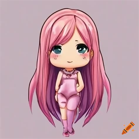 Pink Haired Chibi Girl With Lively Energy