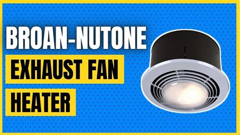 Broan Nutone 9093wh Exhaust Fan Heater And Light Combo Youtube