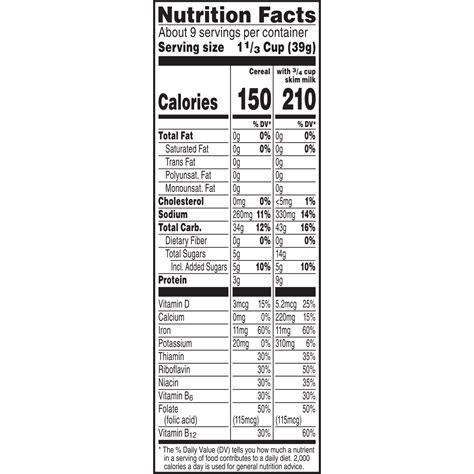 33 Nutritional Label For Cereal Labels For Your Ideas