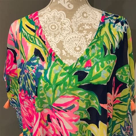 Lilly Pulitzer Tops Lilly Pulizter Castilla Cover Up Tunic Nwt Lxl