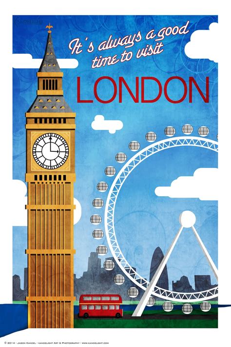 London Big Ben Maps Pop Art Retro Vintage Kraft Travel Poster Canvas