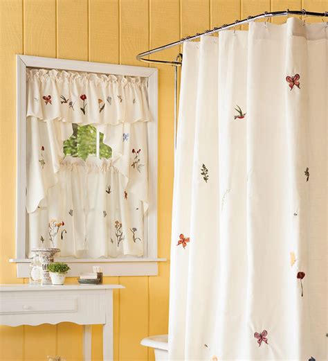 Set Of 2 Emily Floral Window Curtain Swags Plowhearth