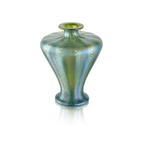 Loetz Austria Iridescent Glass Vase Circa 1900 19 7cm High