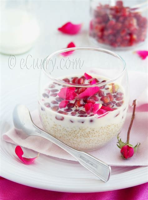 Quinoa Pudding With Rose And Pomegranate Ecurry The Recipe Blog