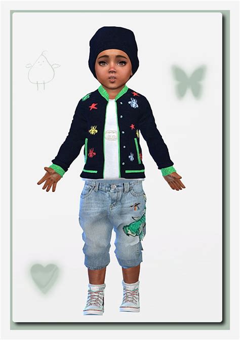 Designer Outfit For Toddler Girls And Boys At Sims4 Boutique Sims 4 Updates