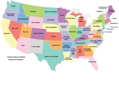 Map Shows Us What Tv Shows Best Represent Each Us State — Geektyrant