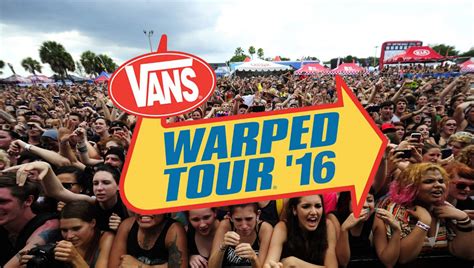 van s warped tour 2016 vans warped tour warped tour tours
