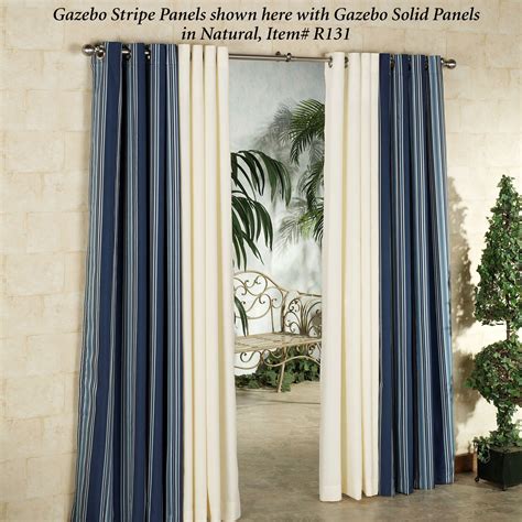 Gazebo Stripe Indoor Outdoor Curtain Panel
