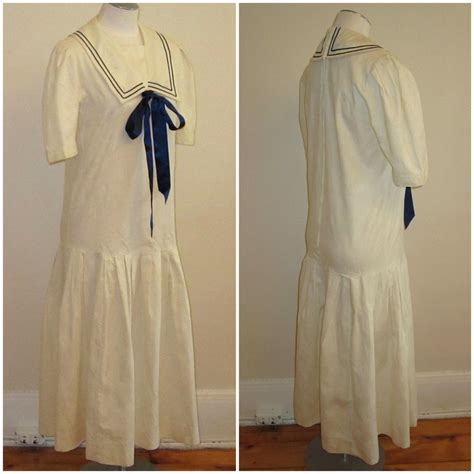 Laura Ashley Sailor Dress Vintage Edwardian Revival From