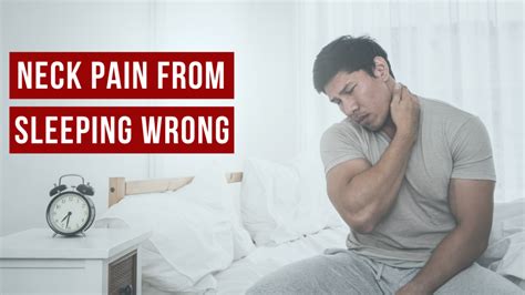 How To Get Rid Of Neck Pain From Sleeping Wrong Sleepy Home