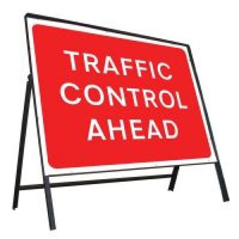Traffic Control Ahead Sign Manchester Safety Services