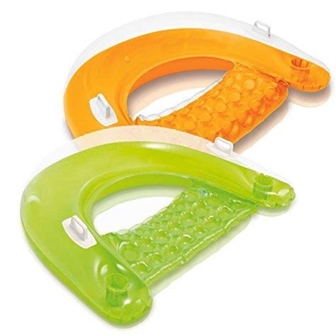 Intex Sit N Float Inflatable Lounges Orange Followher Green Ts