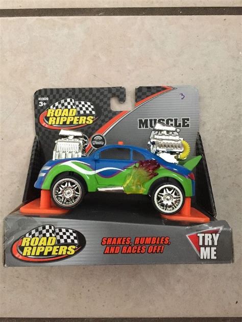 Toy State Road Rippers Muscle Rods Blue Green And Silver 5
