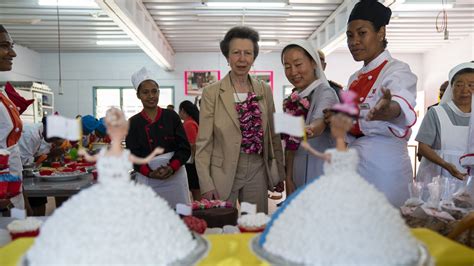 Princess Anne Welcomed With Traditional Dancing At Papua New Guinea