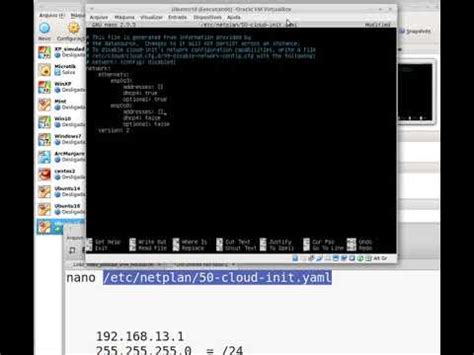 Configuração do IPv4 manual Linux Ubuntu 18 04 server VirtualBox