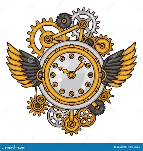 Steampunk Clock And Gears Stock Photo 31295736