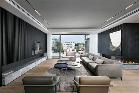 Penthouse In Raanana Picture Gallery Track Lights Living Room Living