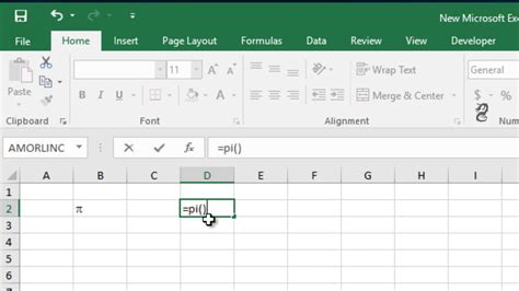 Pi symbol π is important for calculation of circular and spherical figures and stands for value of 3.141592653589793238. How to write pi symbol in excel - YouTube